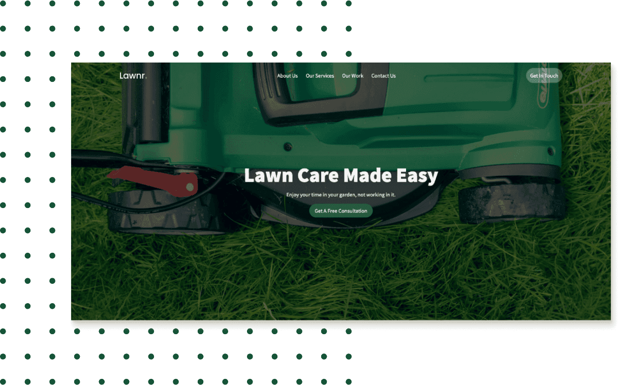 Lawnr homepage