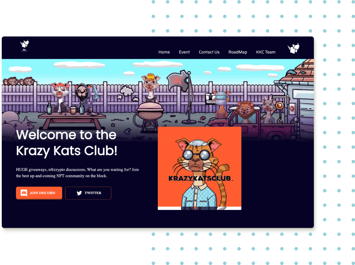 Krazy Kats Club homepage